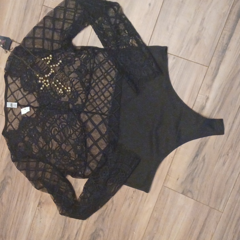 Black Lace Bodysuit